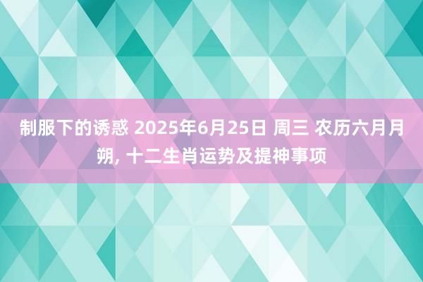 制服下的诱惑 2025年6月25日 周三 农历六月月朔， 十二生肖运势及提神事项